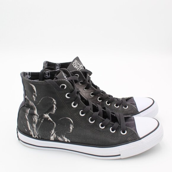 Converse All Star Justice League Shoes Mens 9 High Top DC Comics Sneakers Batman - Picture 1 of 10